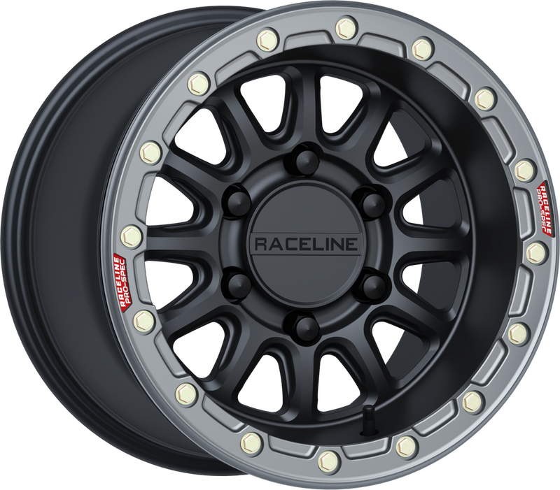 Raceline Wheels 570-2124 A14BG-51060+25 ALPHA WHEEL 6/139.7 BLK/GUNMETAL 15X10 (+25MM)