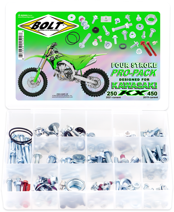 Bolt 020-00152 KXPP-19F PROPACK KAWASAKI 4 STK KAW KX250/450F