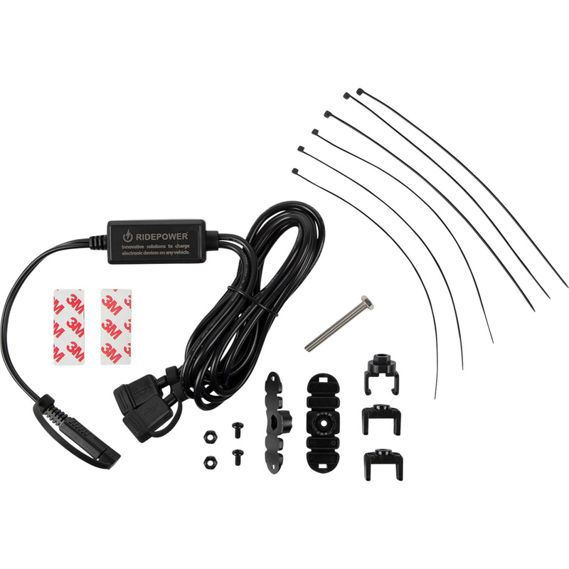 RIDEPOWER 3807-0655 RPSAE2USB65 SAE to Two USB Port with Intelligent Electronics Charging Cable SAE to Two USB Port Cable - Dual Port Charging - Split Cable - 65"
