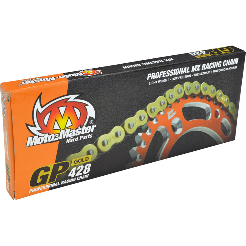 MOTO-MASTER 1220-0456 642802 GP Series Drive Chain GP 428 - Drive Chain - 134 Links - Gold