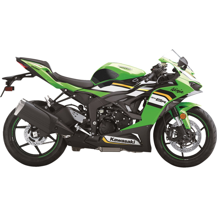 STOMPGRIP 4320-2639 55-14-0037B Icon Profile Traction Pad Tank Grips Traction Pad Tank Grips - Icon - Black - Ninja ZX-6R