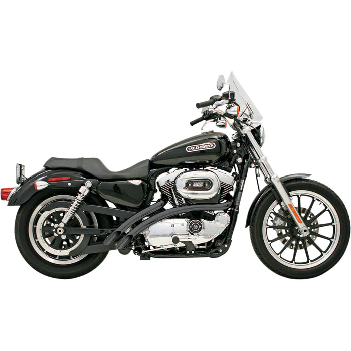 BASSANI XHAUST 1800-1253 XL-FF12B Radial Sweeper Exhaust - Black - '86-'03 XL