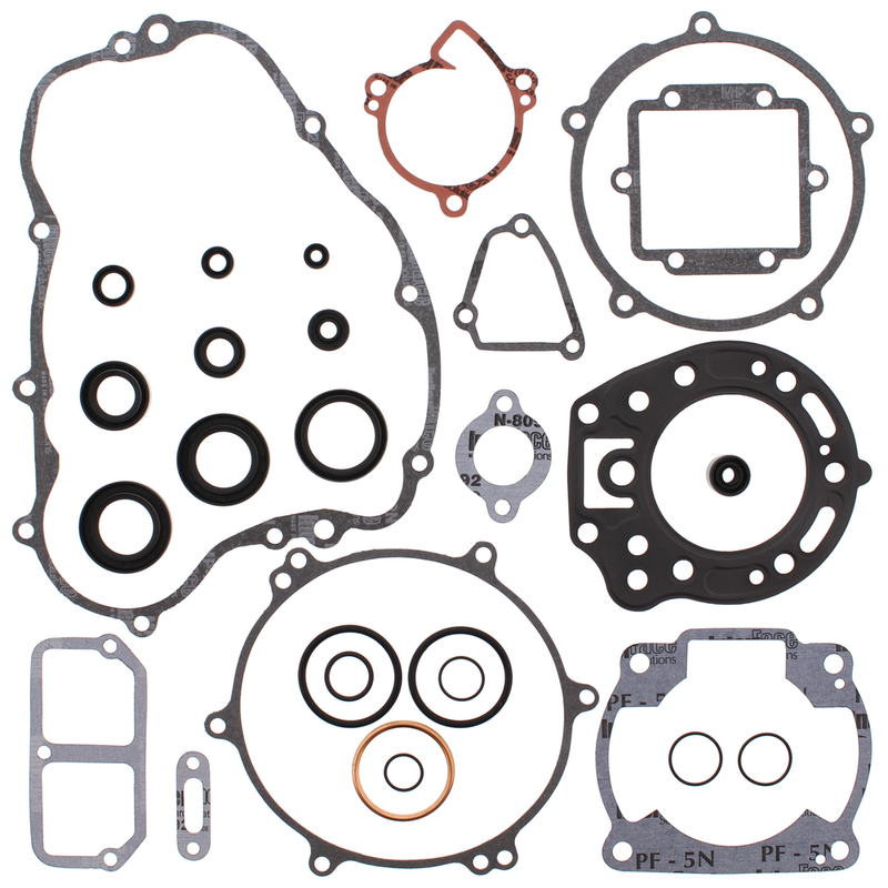 Vertex Complete Gasket SET With OIL Seals - 811440 Kawasaki KDX200 1989-1994