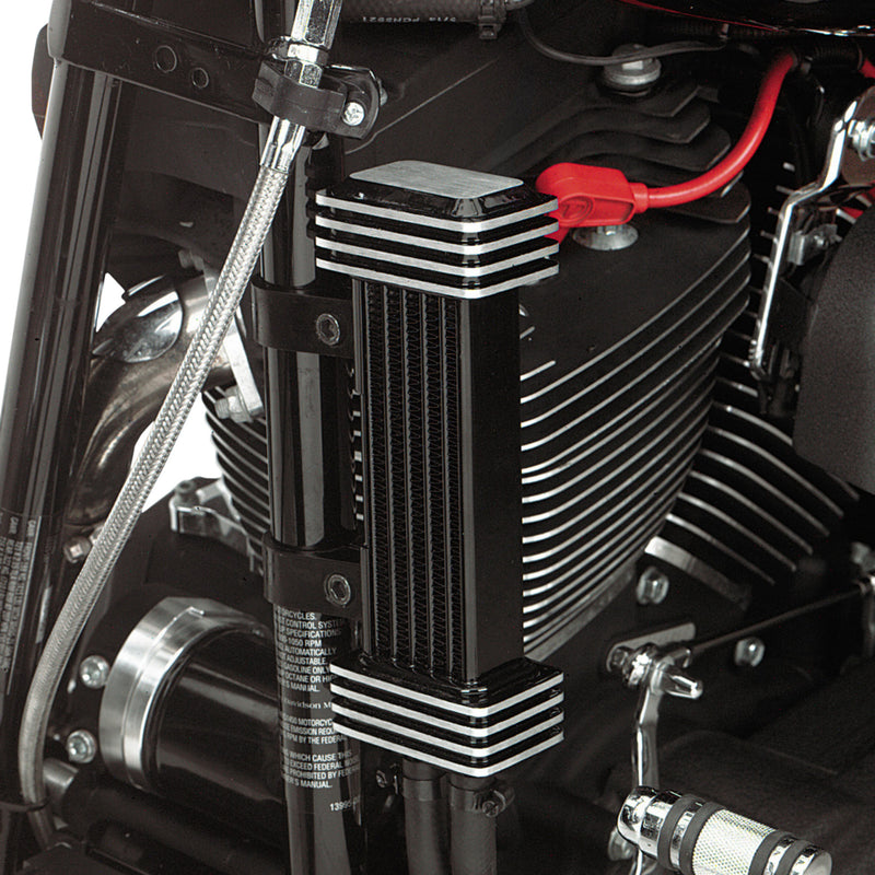 Jagg Oil Coolers Deluxe Oil Cooler - 750-1000-0323 For Harley Motorcycles 1984-2017