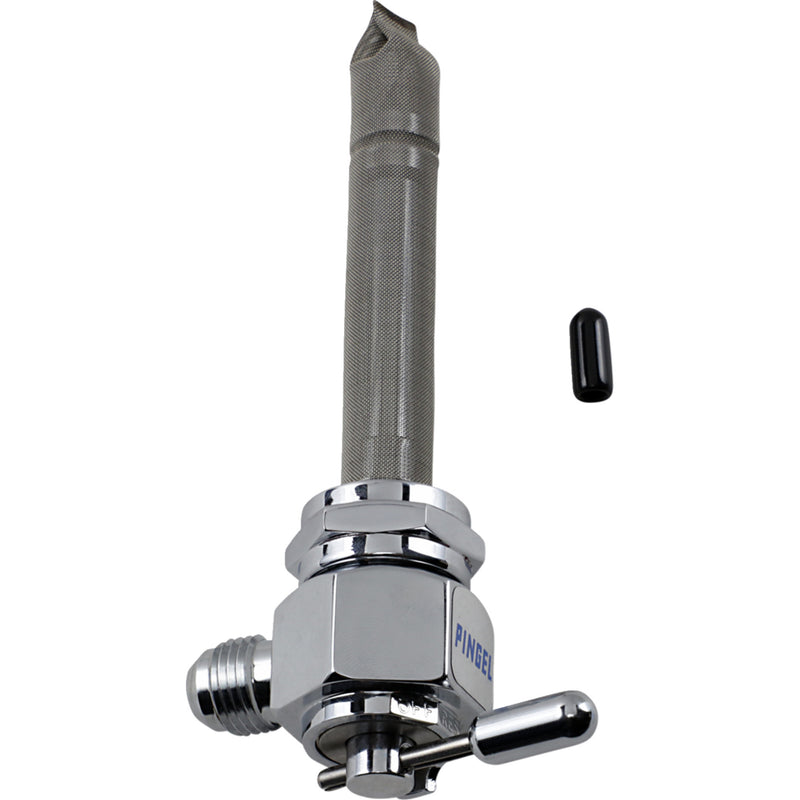 PINGEL DS390285 6331-CH Power-Flo™ -6AN Fuel Valve - Chrome-Plated - 22 mm