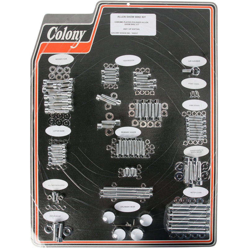 Colony Bolt Kit - 1025-P For Harley Softail 2007-2017