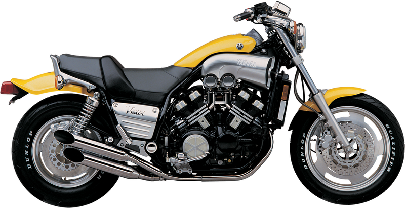 Cobra Blvd Slashcut Slip ON Chrome Yamaha Vmax - 2168SC Yamaha 1200 Max 1988-2007