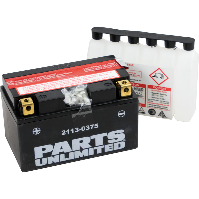 Parts Unlimited Battery - 2113-0375 For Honda Motorcycles 2000-2020 | MV Agusta Motorcycles 2005-2011 | Yamaha Motorcycles 2004-2022