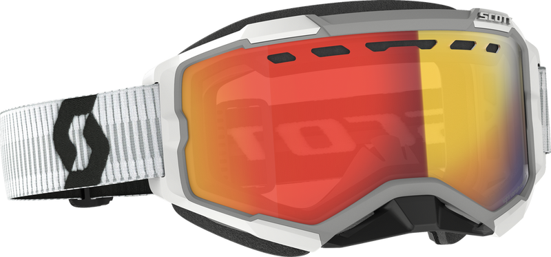 Scott Fury Goggle Snow Cross LS White With RED Chrome - 278604-0002341