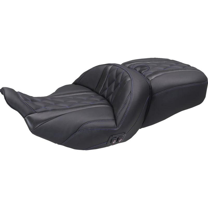 Mustang Super Touring Seat - 89410SB For Harley Touring 2023-2026