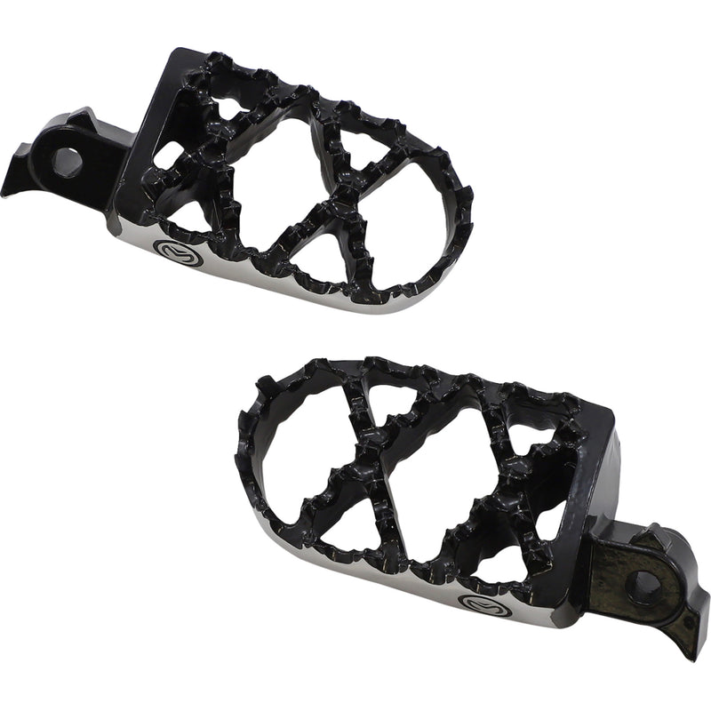 Moose Offroad Hybrid Footpegs - STCRF-5BX For Honda CRF100F / CRF50F / CRF70F 2004-2025 | Kawasaki 650 1987-2017
