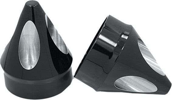 Avon Axle NUT Cover Spike Black 1" - AXL-SPK-ANO For Harley Touring 2008-2019