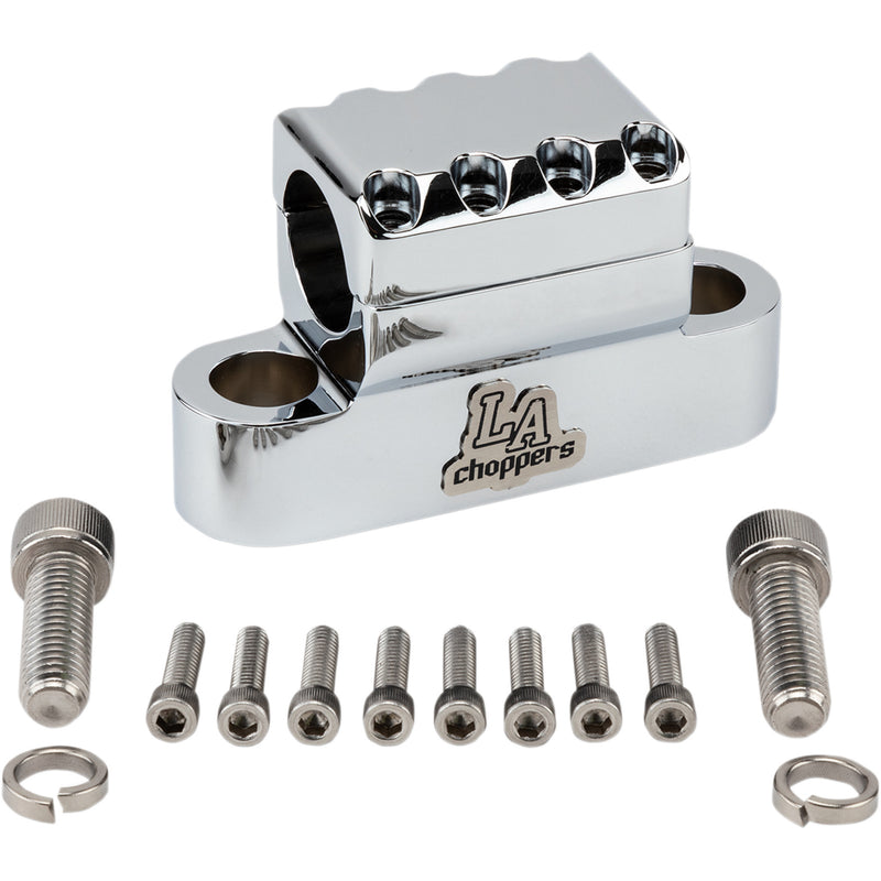 LA CHOPPERS 0603-0822 LA-7335-XXC Kage Fighter Handlebar Clamp - Chrome