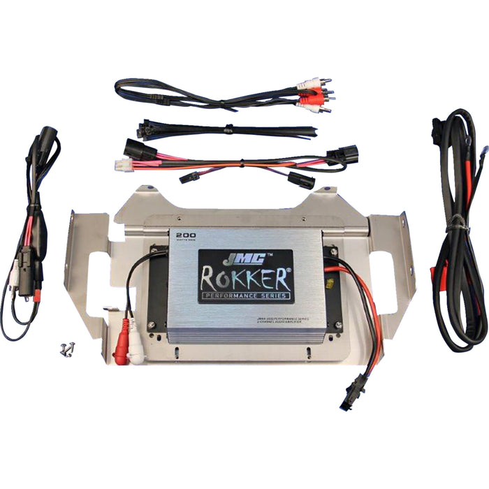 J & M 4405-0947 JMA6-200HC14 JMC ROKKER® 200 W 2-Channel Amplifier Kit 200 W Amplifier Kit - '14-'23 FLHX/FLHT/FLHCUTG