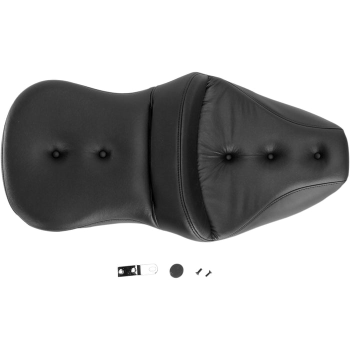 SADDLEMEN 0801-0942 897-06-181 Pillow-Top Roadsofa™ Seat - Black - FLH/FLT '99-'07