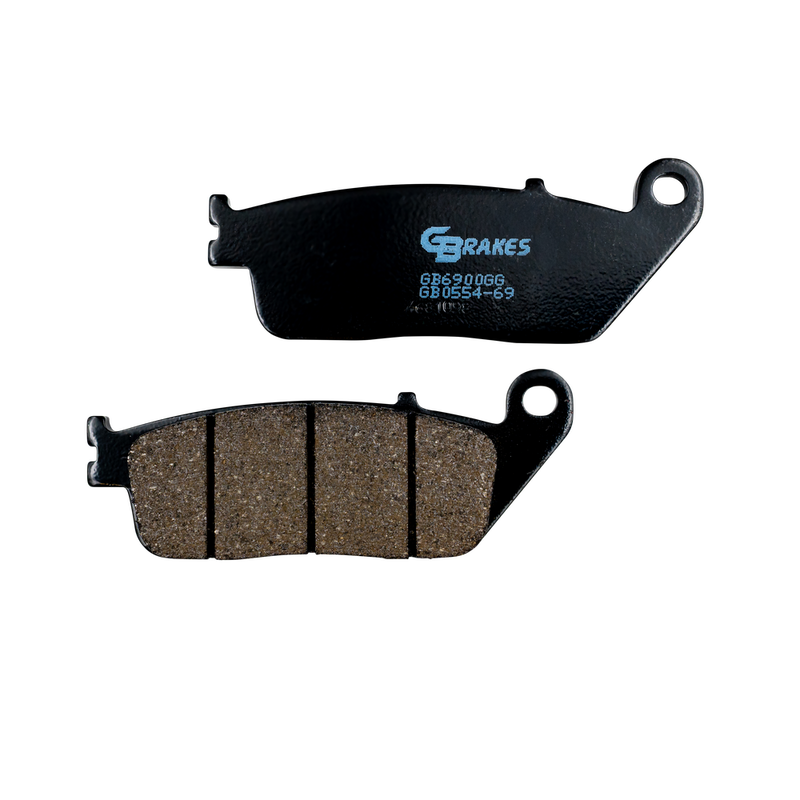 Gbrakes Brake Pads Semi Metallic - GB0554-69 For Honda Motorcycles 1988-2009 | Suzuki 600S Bandit / 650 Burgman / 250 / 250F 2003-2010