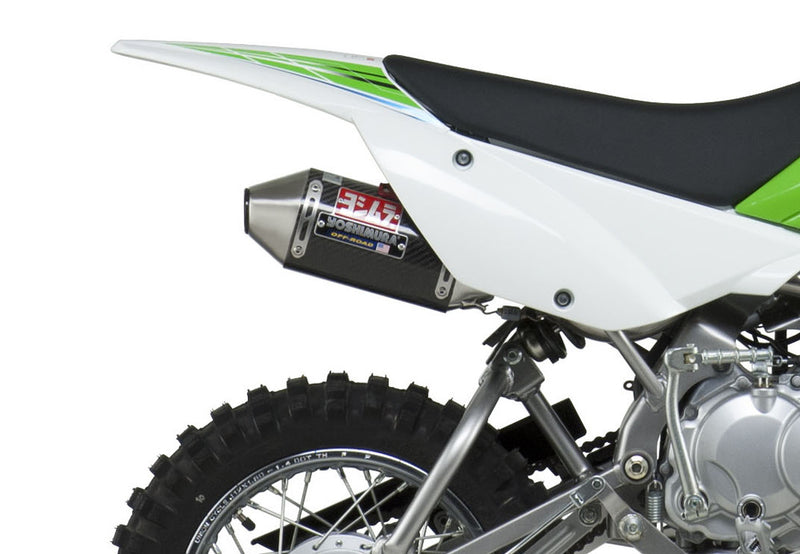 Yoshimura RS-2 Header Canister END CAP Exhaust System SS-CF-SS - 2430522 Kawasaki 110 2002-2016