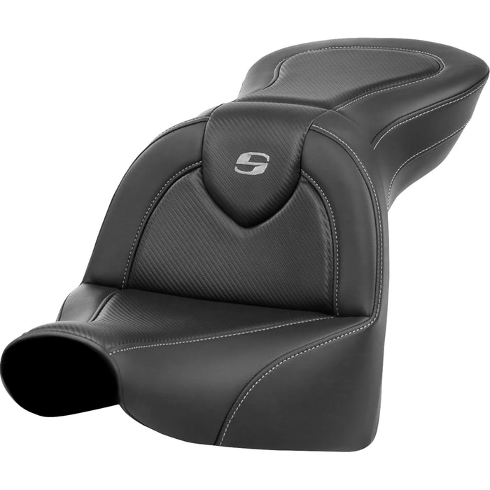 SADDLEMEN 0802-1624 818-31-185 Roadsofa™ Standard Reach Seat - without Backrest - Carbon Fiber - FXBR/S '18-'20