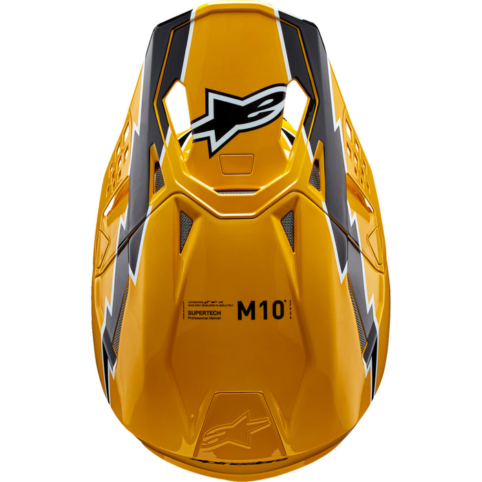 ALPINESTARS Supertech M10 Ampress MIPS® Helmet - Gloss Black/Yellow