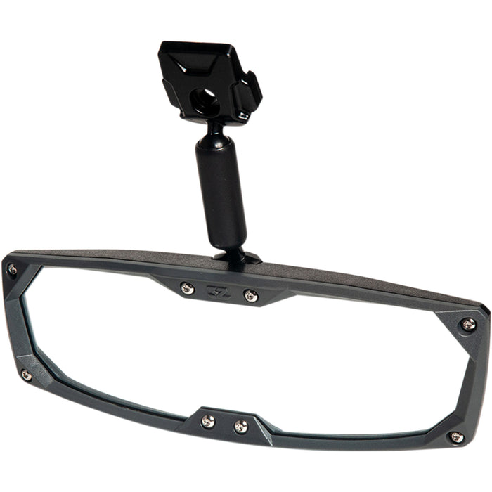SEIZMIK 0640-1301 56-18058 Halo R Rear View Mirror with ABS Bezel - Polaris Pro Fit/Can Am Profile Mirror - Halo R - Rear View - Rectangle - Black w/Black Bezel - Polaris Pro Fit