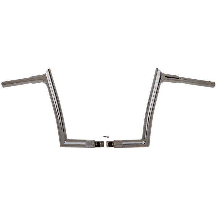 FAT BAGGERS INC. 0601-4762 906010 1-1/4" EZ Install Pointed Top Handlebar - 10" - Chrome