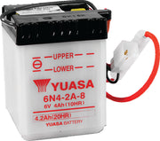 Yuasa Battery YUAM2648A Yuasa 6N4-2A-8 Conventional 6-Volt Battery - Photo - Primary