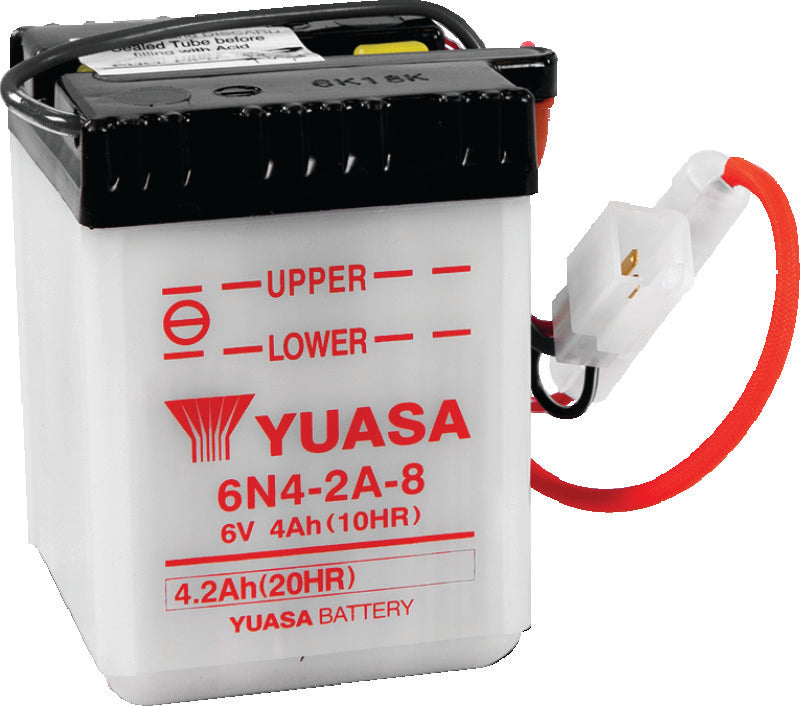 Yuasa Battery YUAM2648A Yuasa 6N4-2A-8 Conventional 6-Volt Battery - Photo - Primary