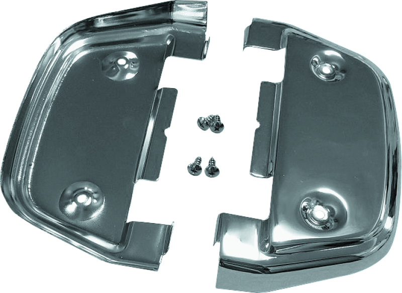 Bikers Choice 490638 87-Up Touring Chrome Passenger Floorboard Undercover Kit - Photo - Primary