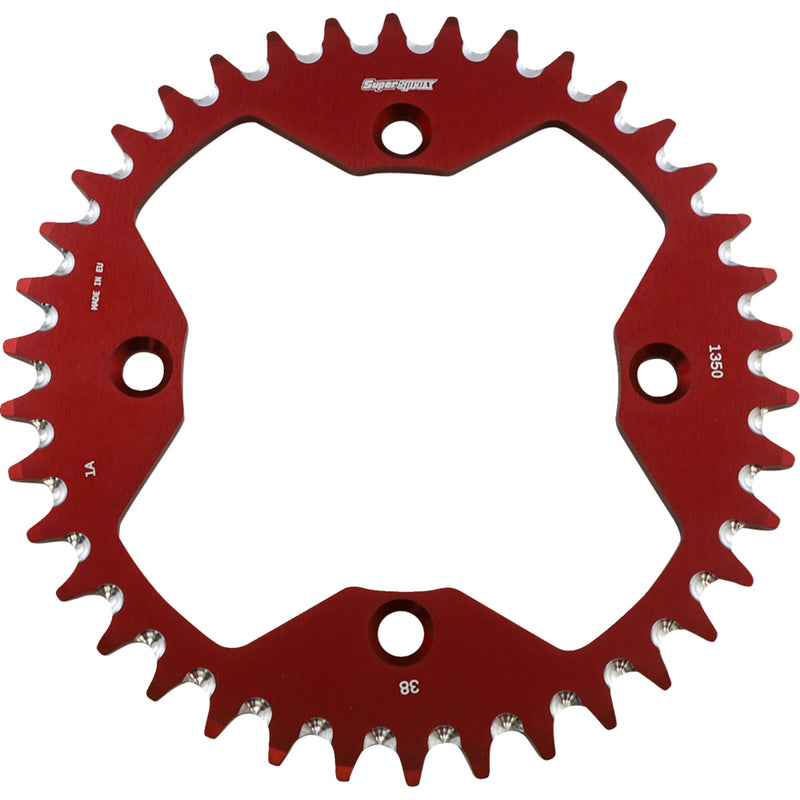 Supersprox Aluminum Sprocket - RAL-1350-38-RED Honda ATV/UTV Models 1991-2009