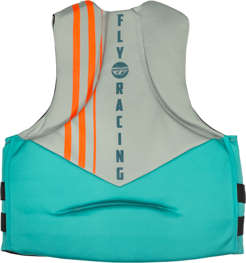 Fly Racing 221-30403S 221-30403S NEOPRENE FLOTATION VEST TEAL/GREY/ORANGE SM