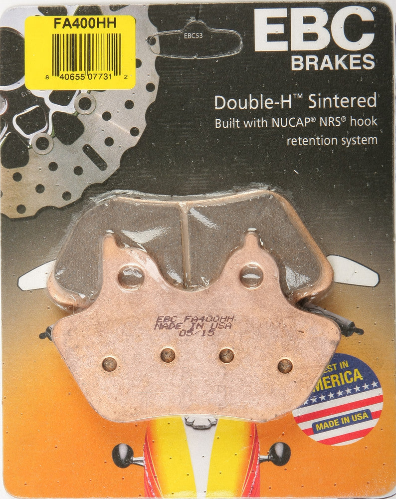 EBC Brake Pads Double-H Sintered - FA400HH For Harley Motorcycles 2000-2007