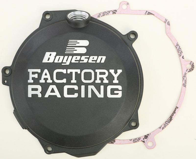 Boyesen Factory Racing Clutch Cover Black - CC-44AB For Husqvarna Dirt Bikes 2014-2016 | KTM Dirt Bikes 2011-2016