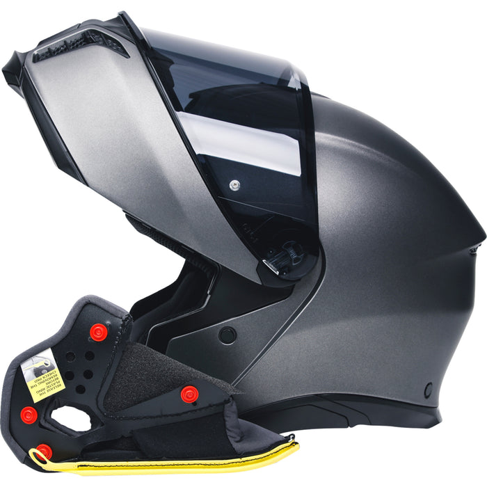 AGV 0134-3121 20KIT93030629 Tourmodular Helmet Cheek Pads Tourmodular Cheek Pads - Gray/Black - Small