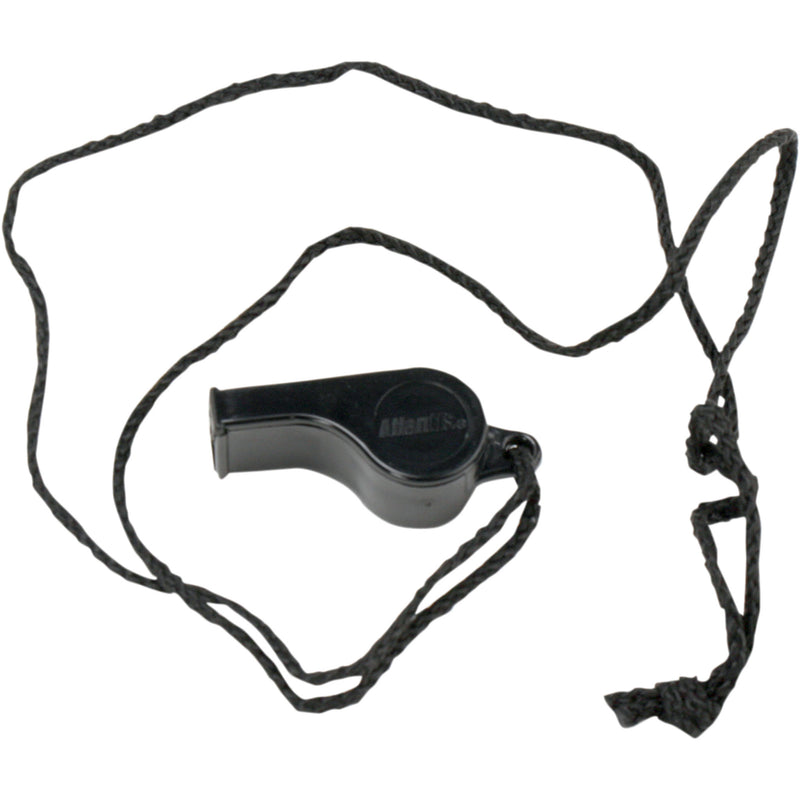 ATLANTIS A2700 A2700 Whistle with Cord Whistle with Neck Cord - Black