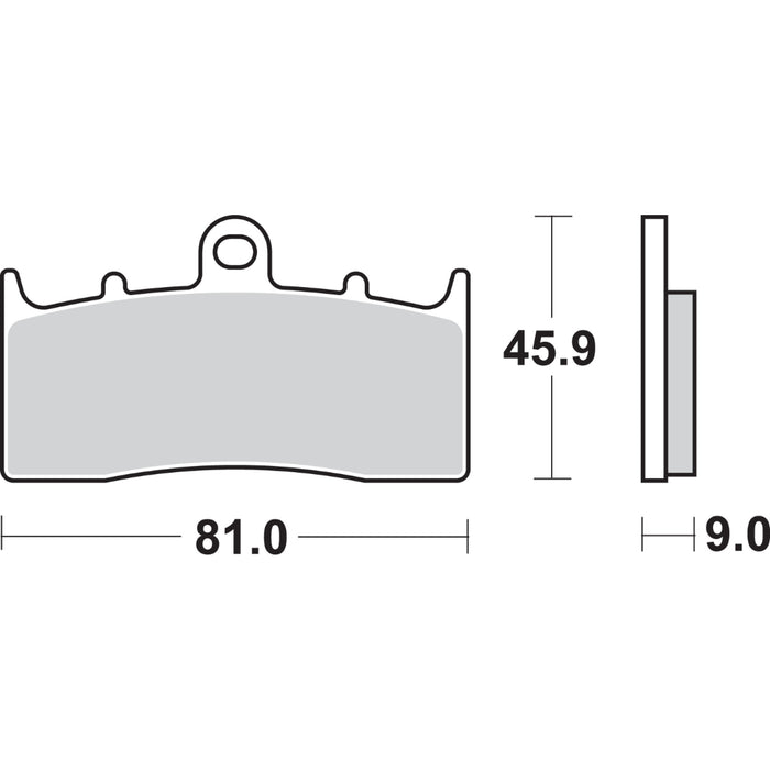 SBS 1722-0708 778HS HS Street Excel Sintered Front Brake Pads HS Brake Pads - BMW - 778HS