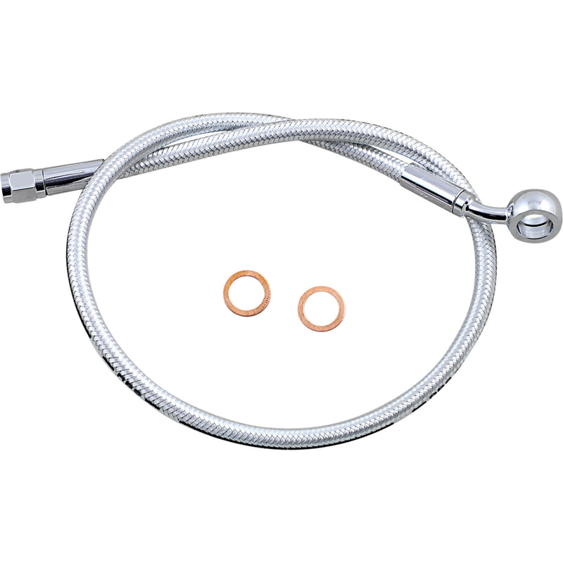 MAGNUM SHIELDING 1741-6154 AS378124 Alternate Length Upper Brake Line - 12mm-35° - 24" - Sterling Chromite II