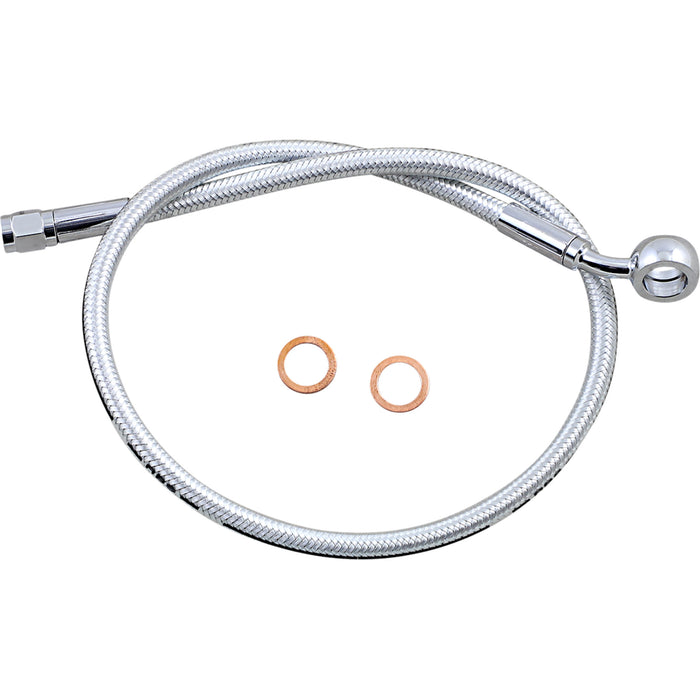 MAGNUM SHIELDING 1741-6154 AS378124 Alternate Length Upper Brake Line - 12mm-35° - 24" - Sterling Chromite II