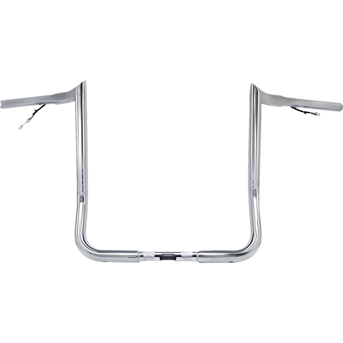 PAUL YAFFE BAGGER NATION 0601-6509 PYO:MBBPW-12 C Pre-Wired Monkey Bar Handlebar - 12" - Chrome