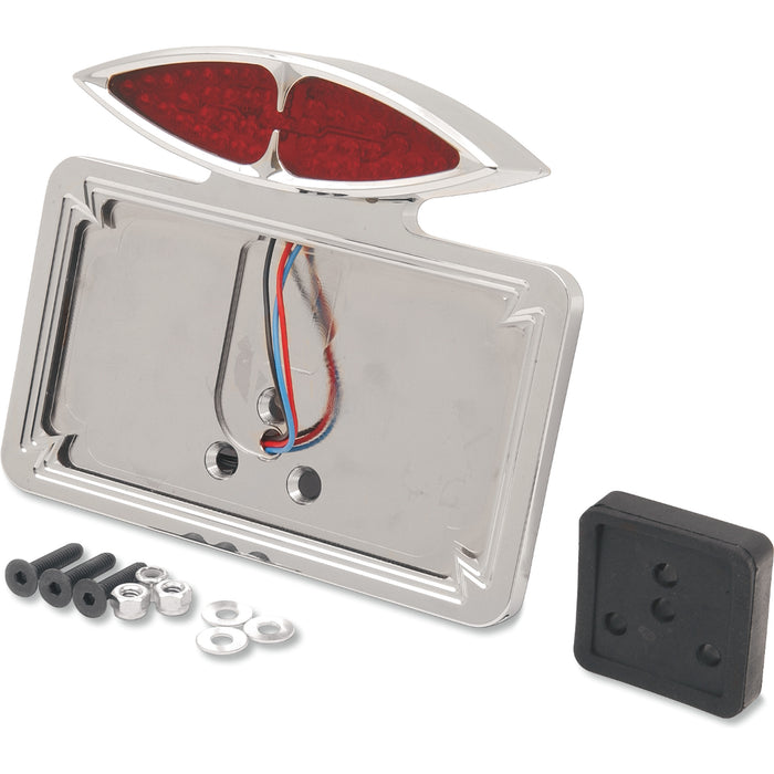 DRAG SPECIALTIES 2030-0172 Cateye Taillight and License Plate Mount Taillight/License Plate Mount - Cateye
