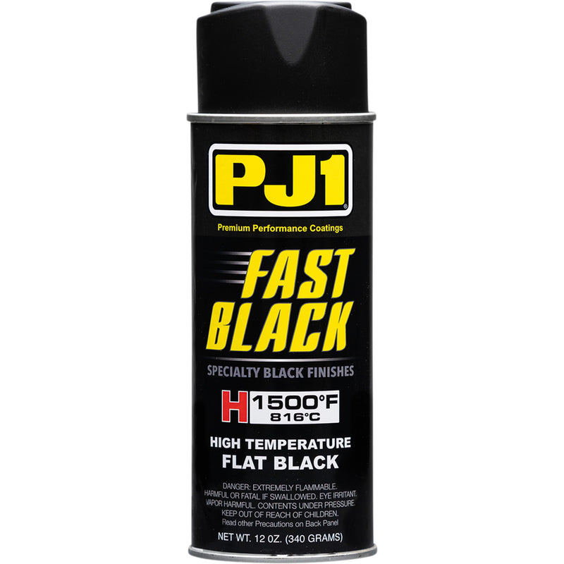 PJ1/VHT 3712-0027 16-HIT Fast Black Matte High-Temperature Paint High-Temperature Exhaust Paint - Matte Black - 12 oz. net wt. - Aerosol