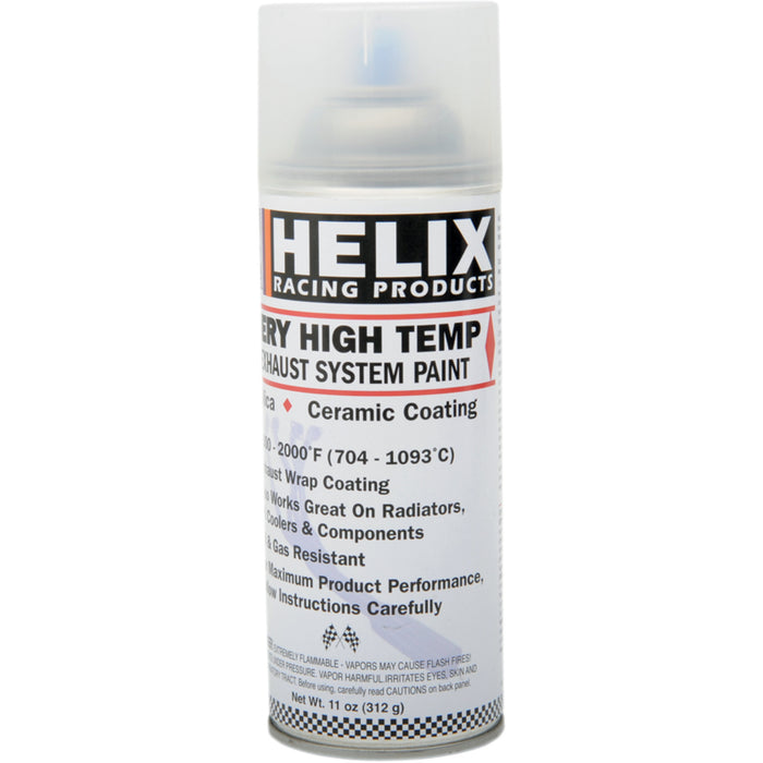 HELIX 3712-0014 165-1150 High-Temperature Exhaust Paint High-Temperature Paint - Satin Clear - 11 oz. net wt. - Aerosol