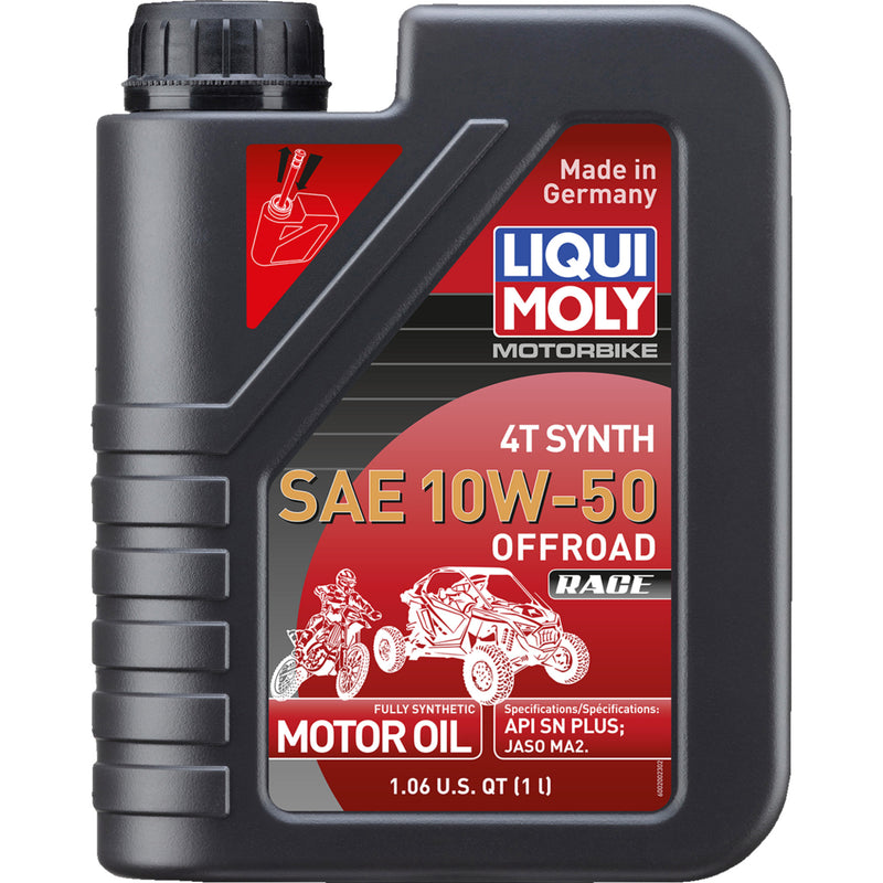 LIQUI MOLY 3601-0678 20078 Offroad Race Synthetic 4T Engine Oil Offroad Synthetic Oil - 10W-50 - 1L