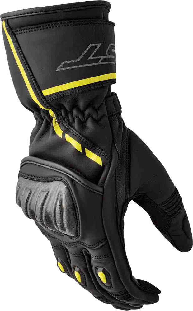 Rst 556-3650310 103650F.YEL-10 S1 GLOVE BLK/FLO-YEL LEATHER LG