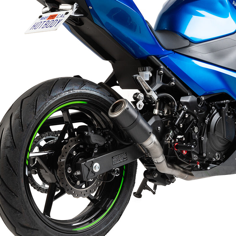 Hot Bodies MGP Stinger Slip-ON Matte Carbon - 51801-2405 Kawasaki Ninja 400 2018-2023