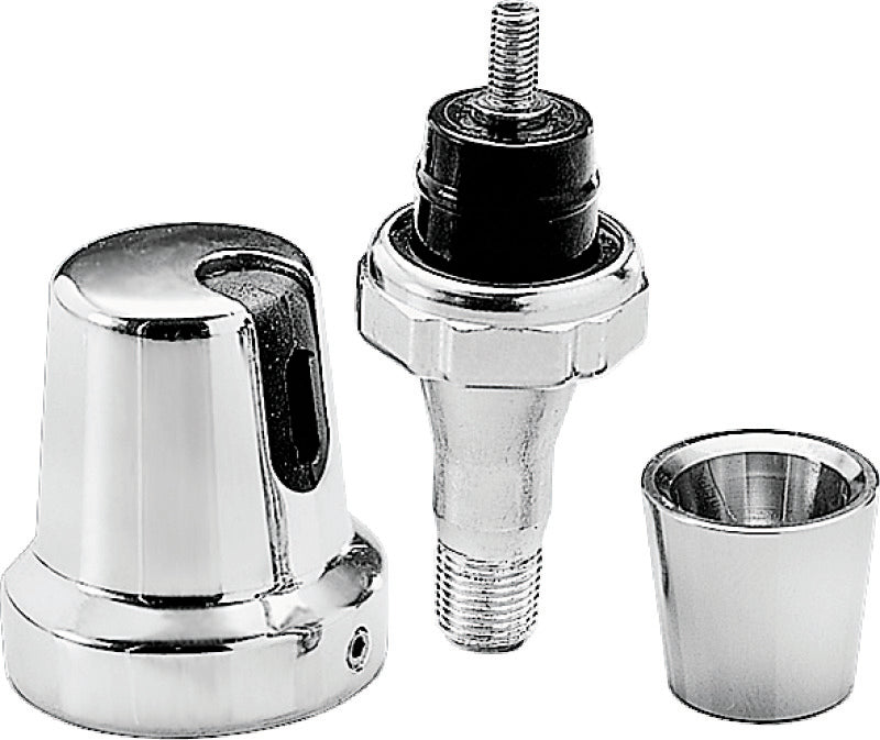 Kuryakyn 8136 Oil Sender Switch Cover Single Wire 84-99 Big Twins Chrome - Photo - Primary