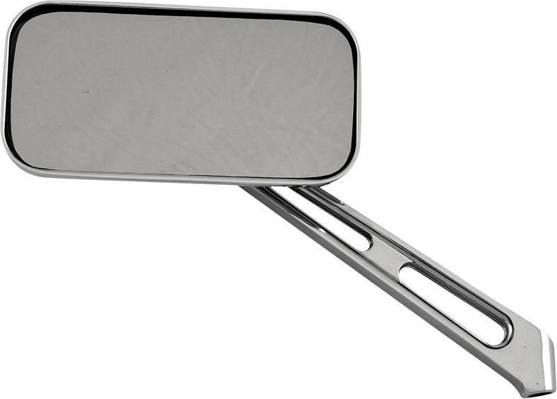 Harddrive Rectangular Mirror Chrome L R 4.25X2" Each - 60-0034AK For Harley Motorcycles 1970-2018