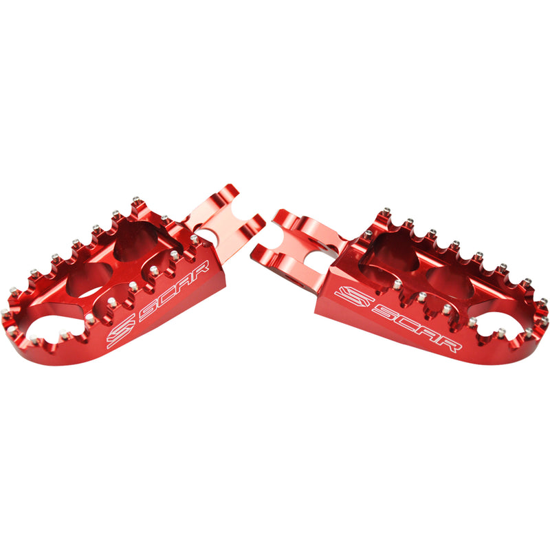 Scar Foot Pegs - S3215R Kawasaki Dirt Bikes 2006-2026