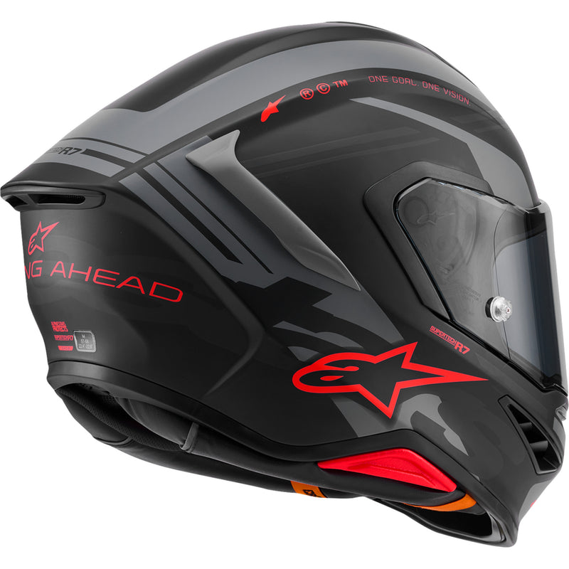 ALPINESTARS Supertech R7 A-Core Helmet 22.06 - Matte Black/Gray/Red