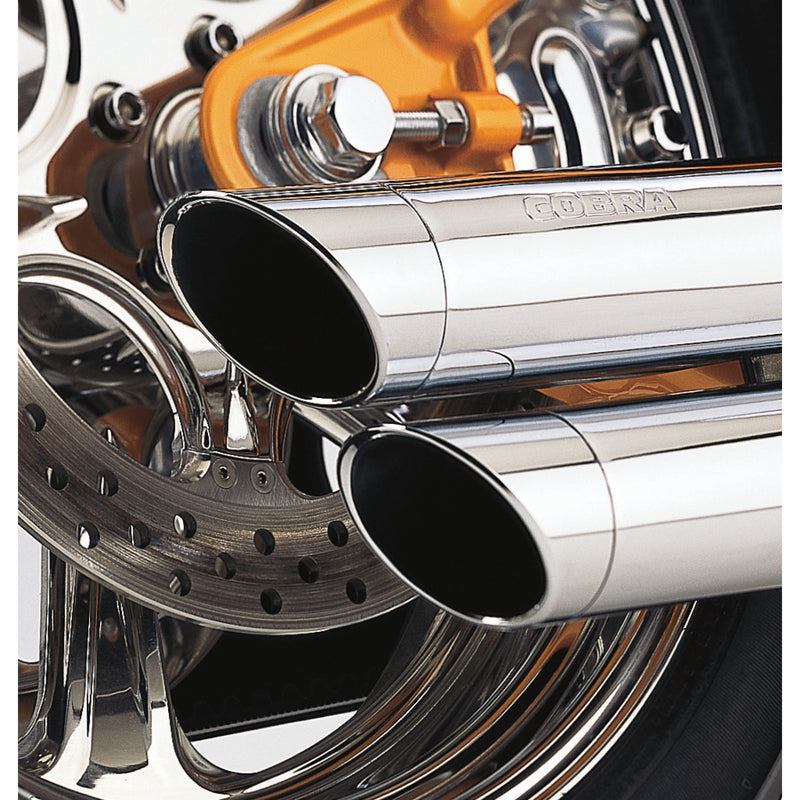 Cobra Speedster Slashdown 2-Into-2 Exhaust System - 6855 For Harley Dyna 1991-2005