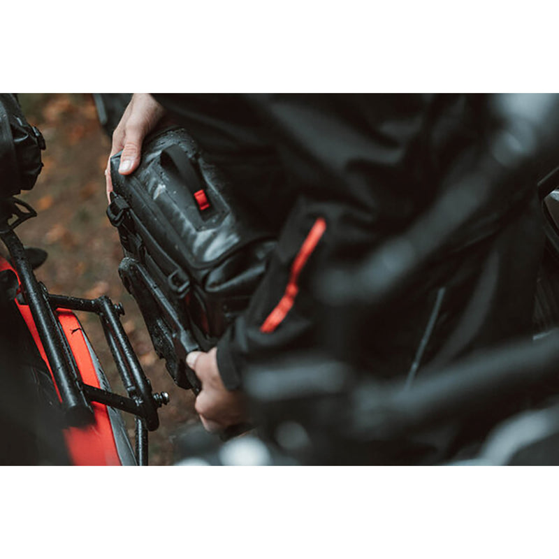 SW-MOTECH 3501-1949 BC.SYS.00.005.12000R SysBag with Adapter Plate SysBag Waterproof Side Bag - Medium - 17 to 23 Liter - with Right Adapter Plate